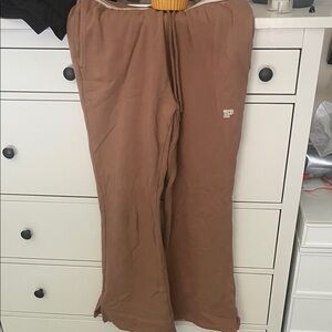 PINK Victoria's Secret Brown Wide Leg SweatPants